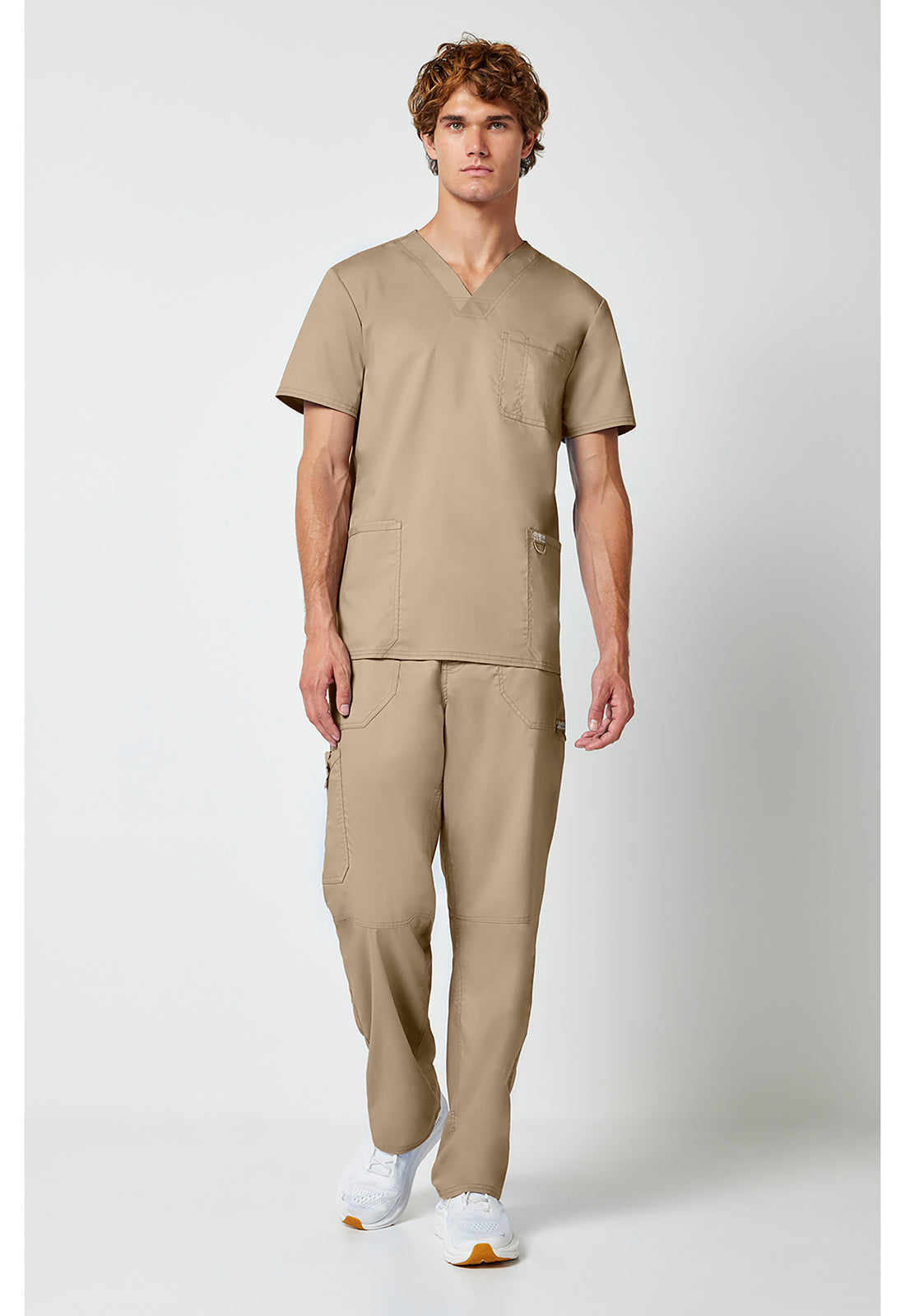 Cherokee Workwear Heren T-shirt met V-hals met moderne pasvorm en ID-lus WWE670