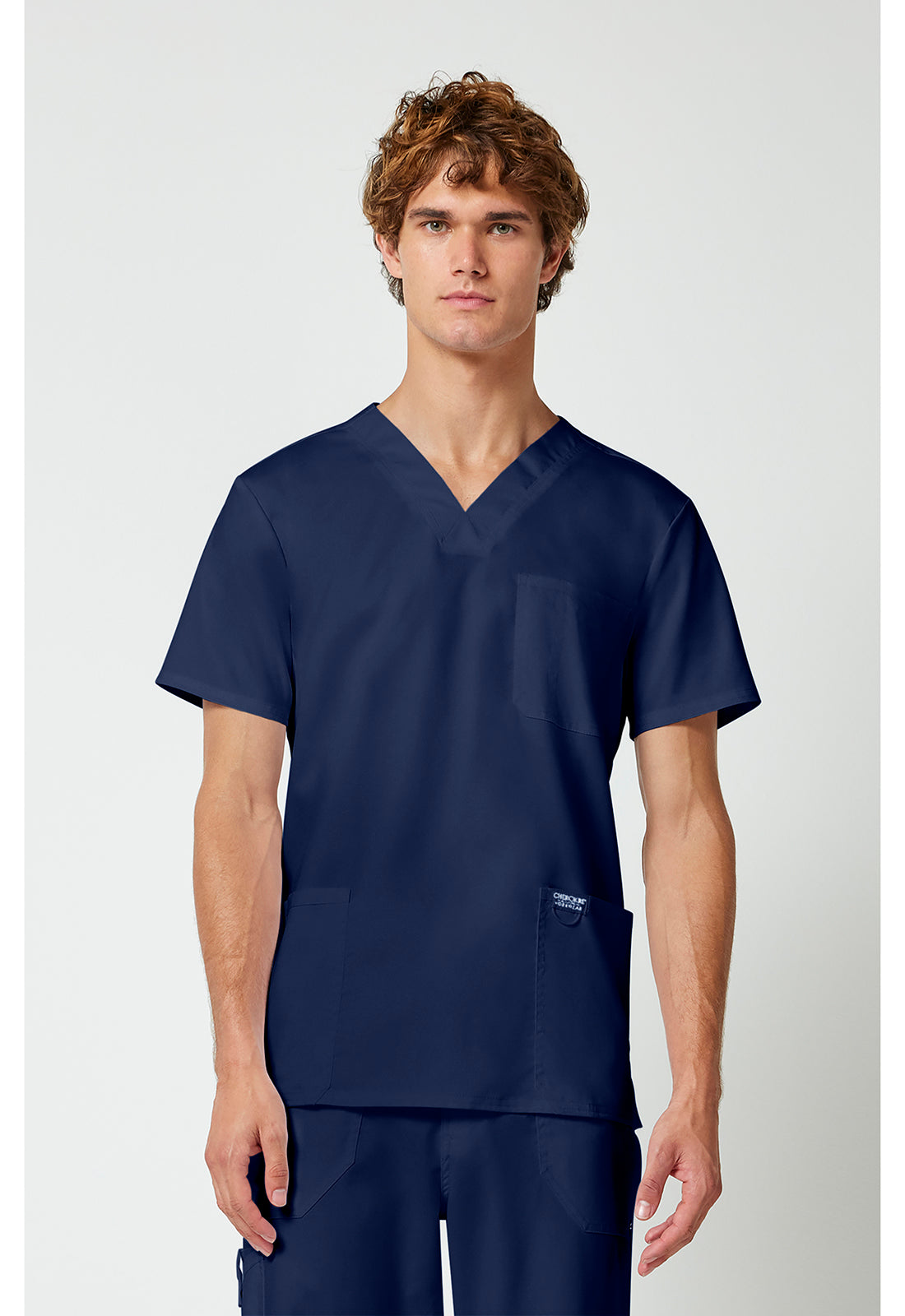 Cherokee Workwear Heren T-shirt met V-hals met moderne pasvorm en ID-lus WWE670