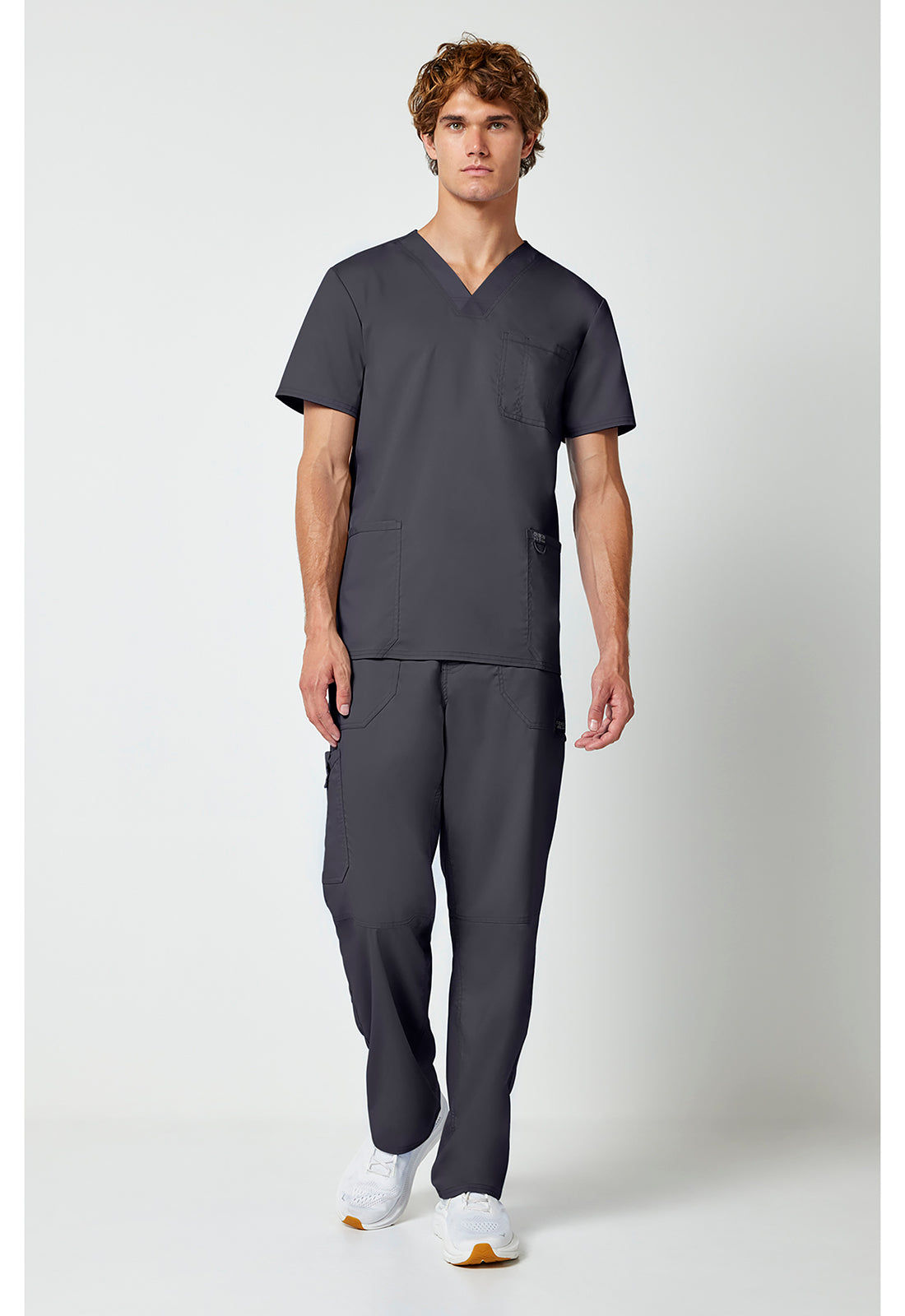 Cherokee Workwear Heren T-shirt met V-hals met moderne pasvorm en ID-lus WWE670