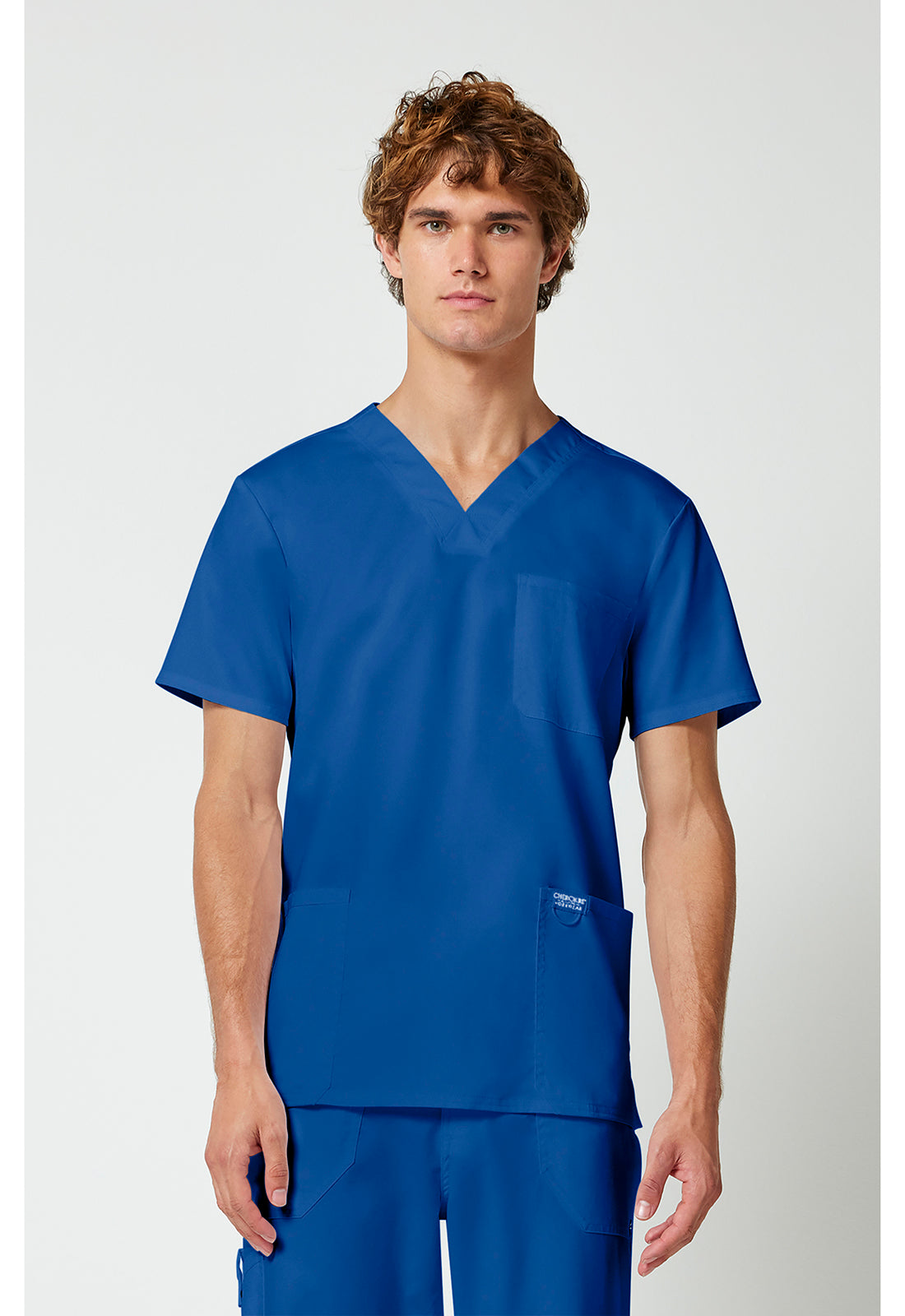 Cherokee Workwear Heren T-shirt met V-hals met moderne pasvorm en ID-lus WWE670