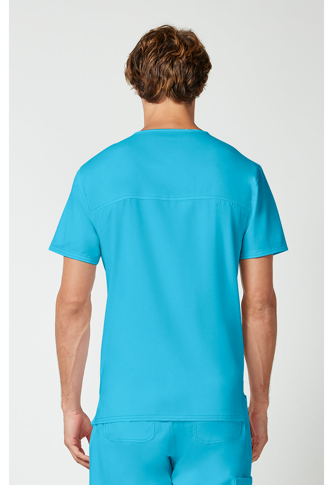 Cherokee Workwear Heren T-shirt met V-hals met moderne pasvorm en ID-lus WWE670