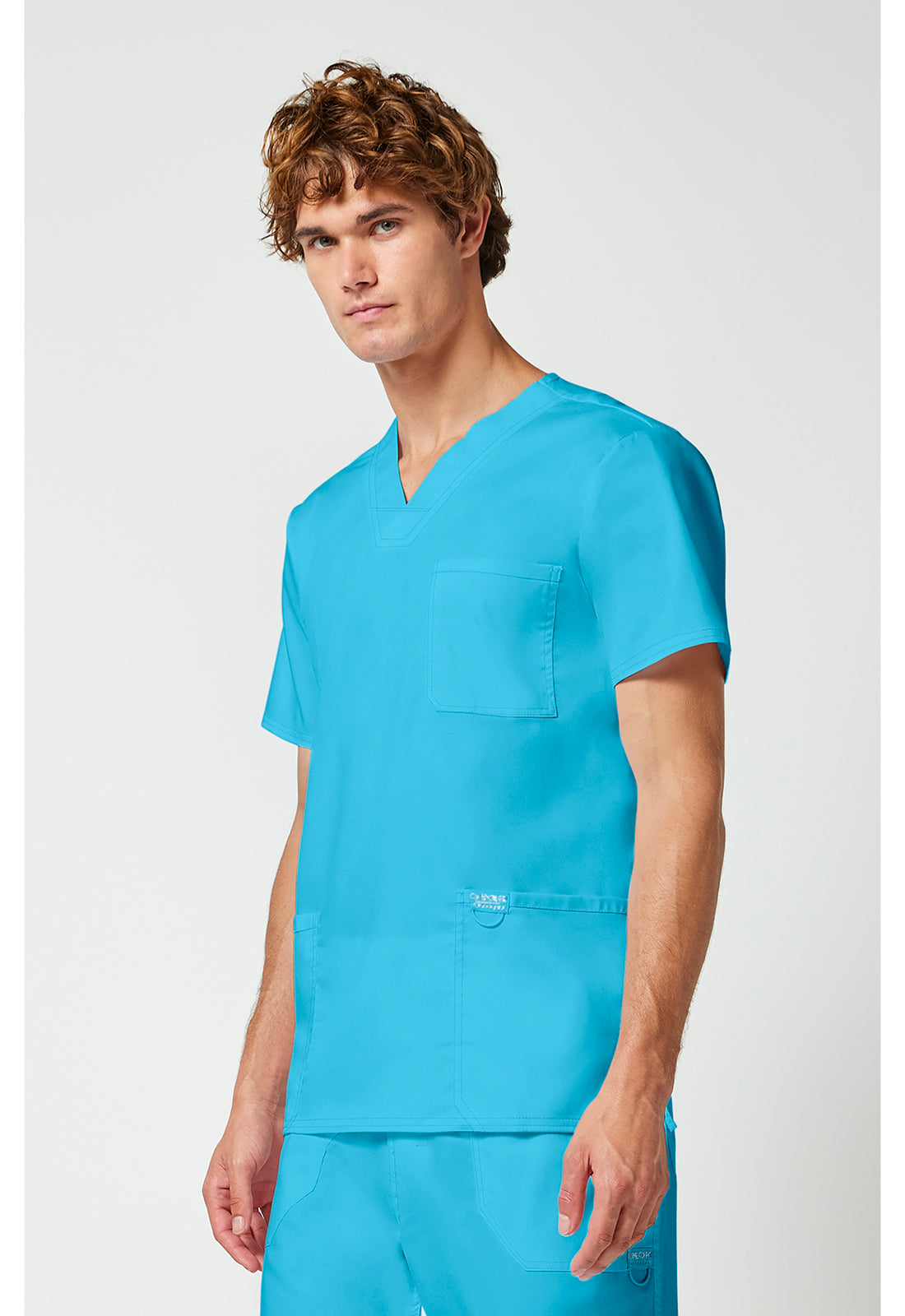 Cherokee Workwear Heren T-shirt met V-hals met moderne pasvorm en ID-lus WWE670