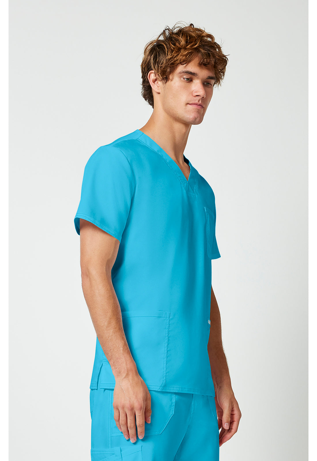 Cherokee Workwear Heren T-shirt met V-hals met moderne pasvorm en ID-lus WWE670