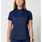 Instopbare polo met drukknoopsluiting aan de voorkant met meshpanelen en 2-way stretch WWE698