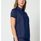 Instopbare polo met drukknoopsluiting aan de voorkant met meshpanelen en 2-way stretch WWE698