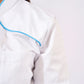 Alsico Dames Zorgtuniek Mentha Wit met Blauwe Accenten
