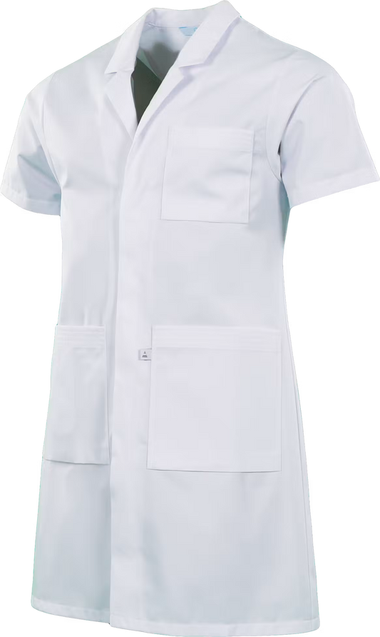 Alsico Unisex Doktersjas Artemis Wit met Korte Mouwen