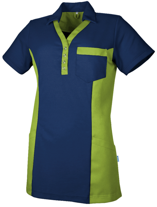 De Berkel dames polo Dana gekleurd - Zorgkleding.nl