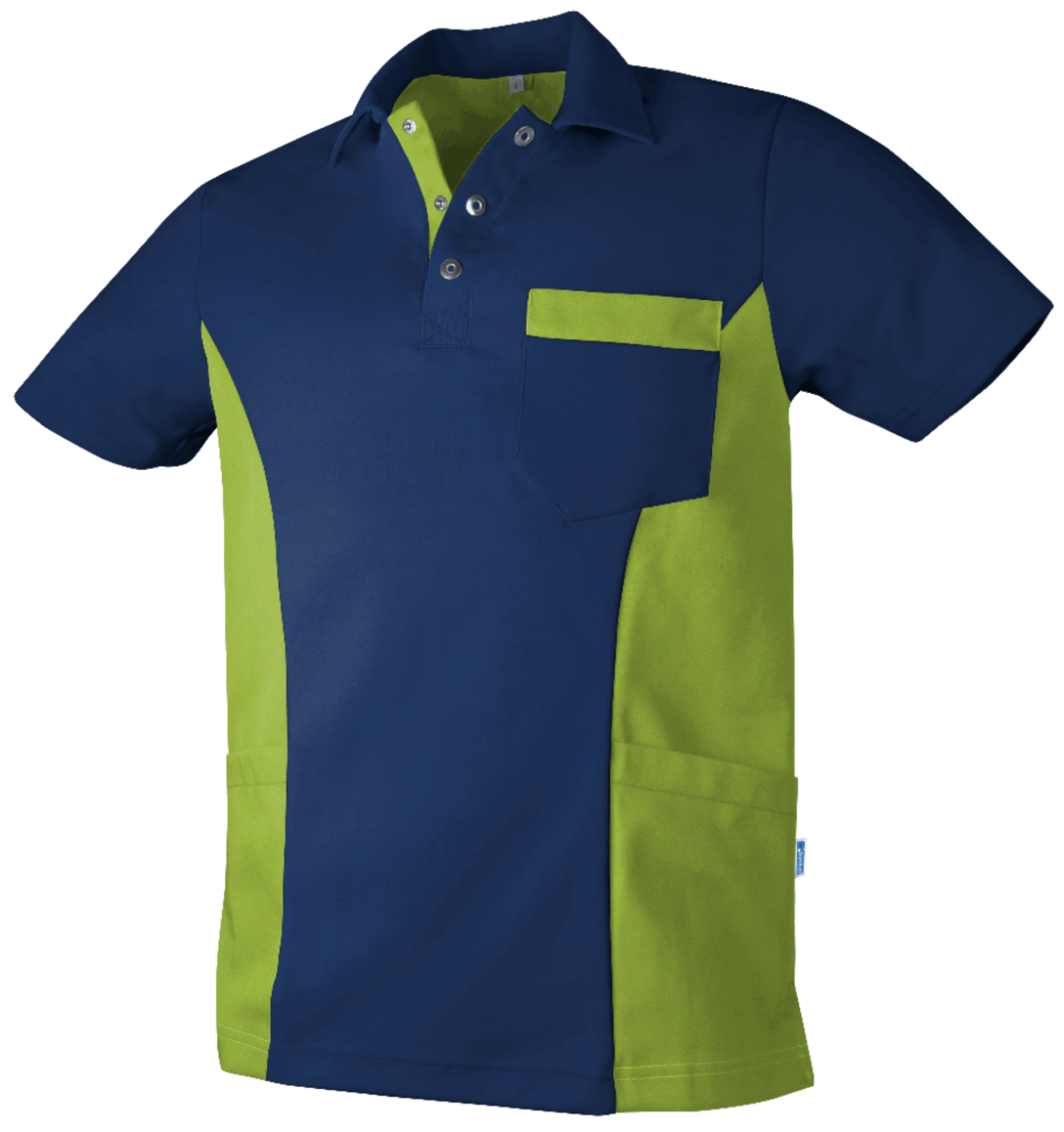 De Berkel heren polo Dieter gekleurd - Zorgkleding.nl