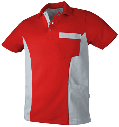 De Berkel heren polo Dieter gekleurd - Zorgkleding.nl