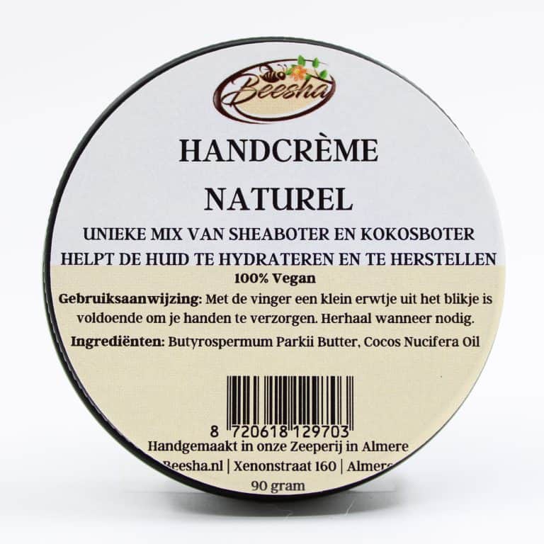 Handcrème naturel Beesha - Zorgkleding.nl