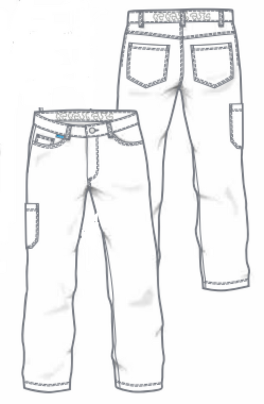 Broek Theo navy stretch - Zorgkleding.nl