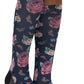 Betsey Johnson compressie kousen Lipstick en Bloemen - Zorgkleding.nl