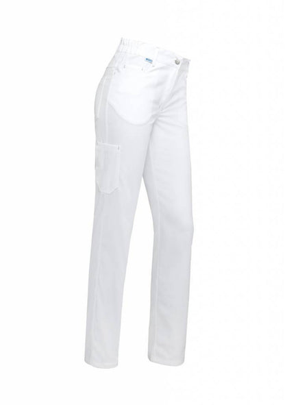 Broek Tooske wit stretch - Zorgkleding.nl