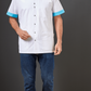 Herenjasje Milo wit met kleuraccenten - Zorgkleding.be