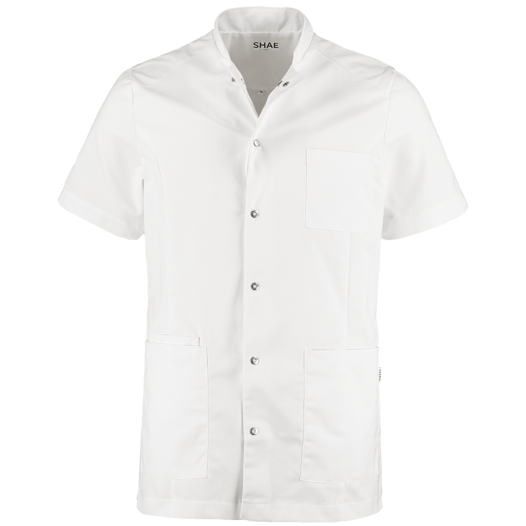 Heren tuniek Luke Driehoek wit - Zorgkleding.be