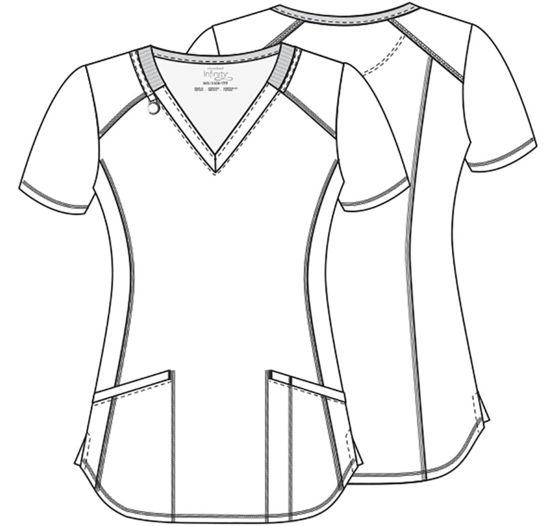 Tuniek Infinity CK634 Digital Daisy - Zorgkleding.nl